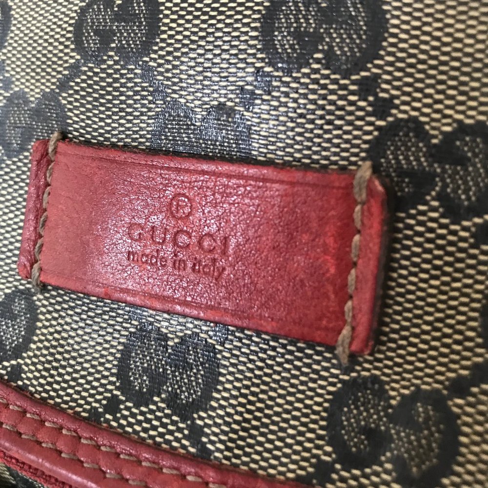 Gucci Diaper Bag, gender neutral blue and red USED - Picture 3 of 8